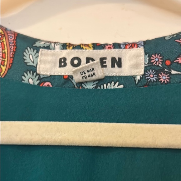 Boden Green Floral Midi Dress - Picture 10 of 11